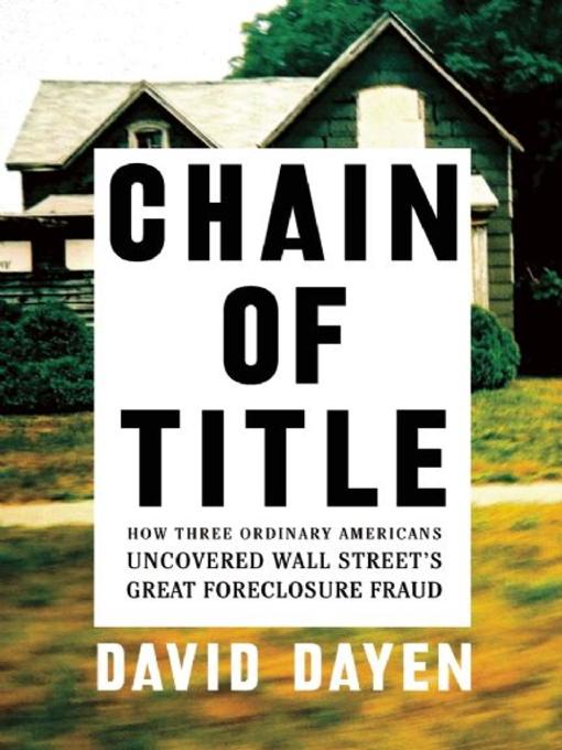 Cover image for Chain of Title